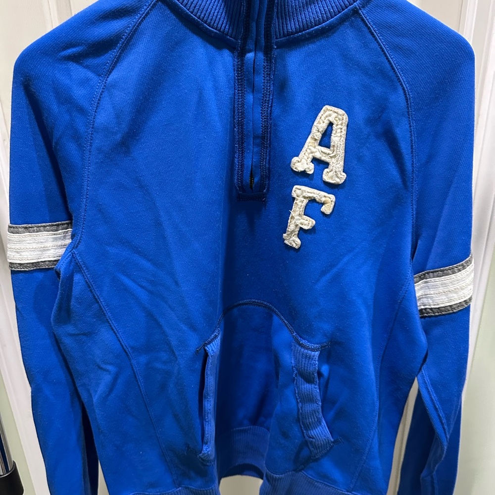 Abercrombie & Fitch Blue , Lg Half Zip Jacket